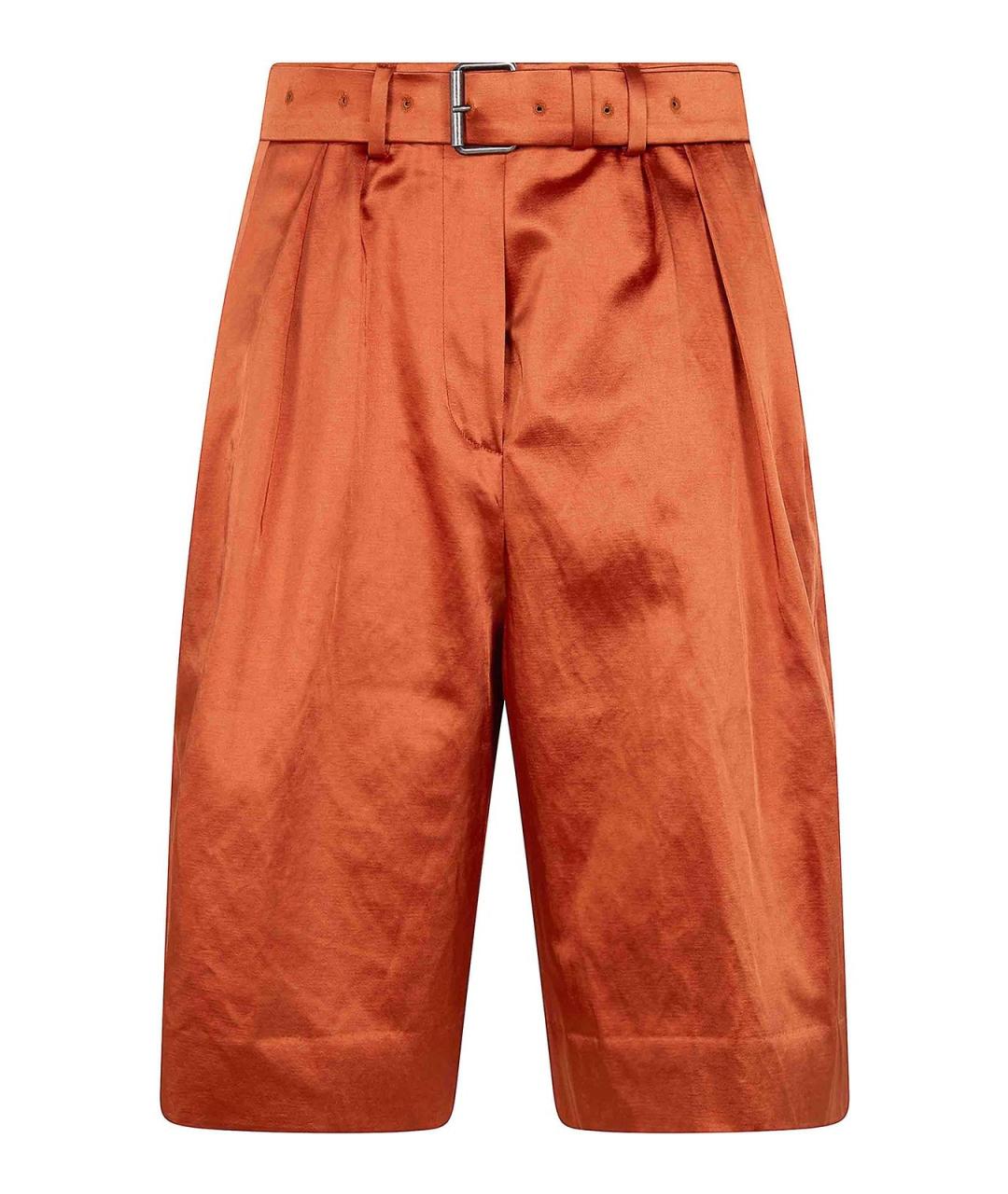 DRIES VAN NOTEN Оранжевые хлопковые шорты, фото 1