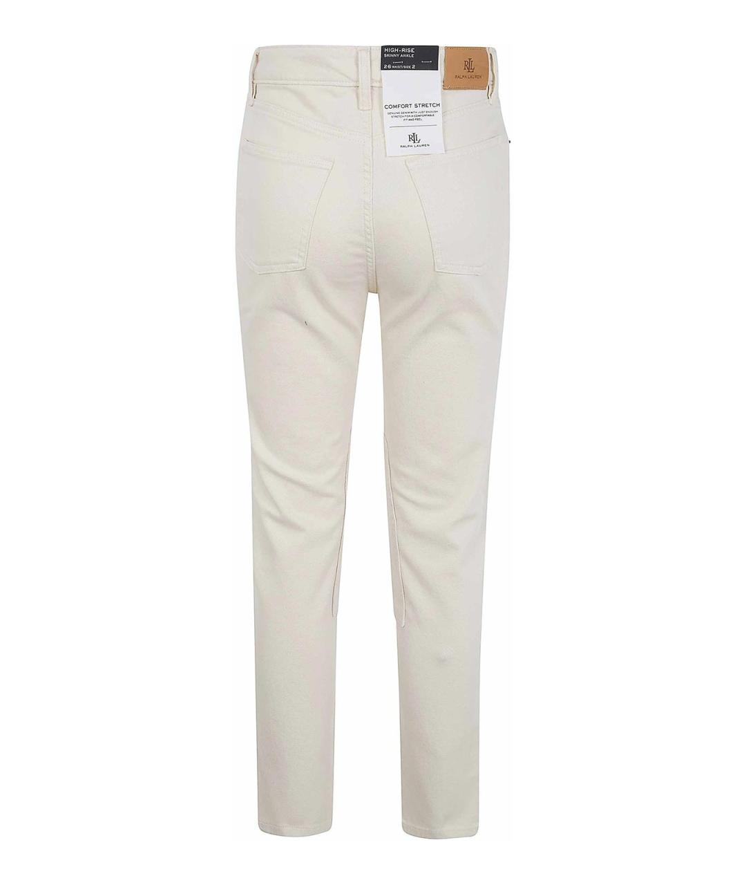 RALPH LAUREN Белые джинсы слим, фото 2