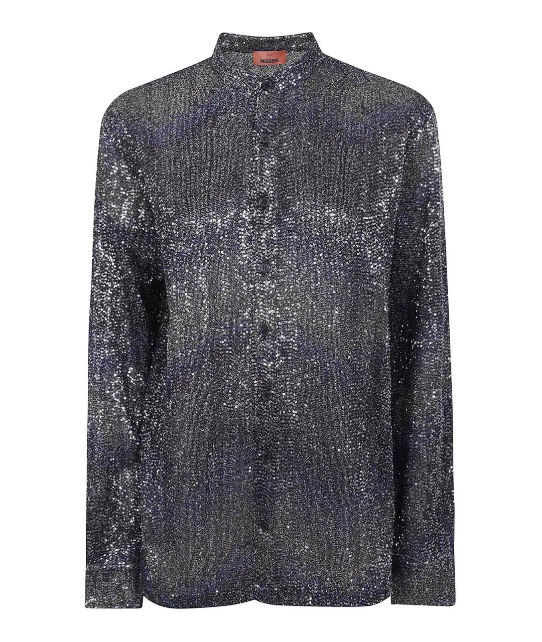 MISSONI Коричневая полиэстеровая рубашка, фото 1