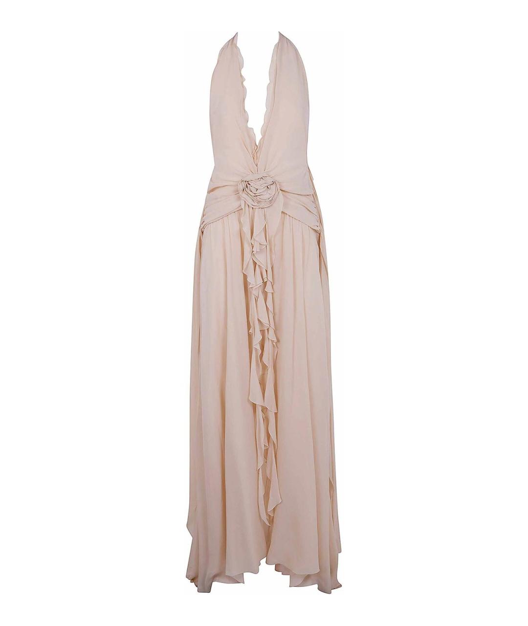 BLUMARINE Оранжевое вискозное платье, фото 2
