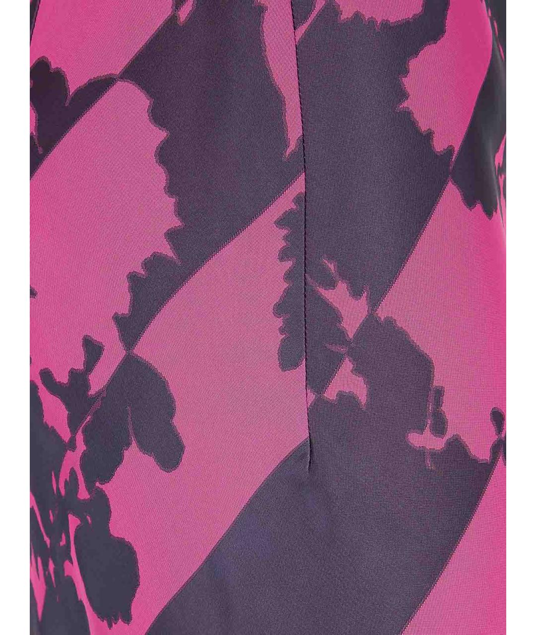 DRIES VAN NOTEN Розовая ацетатная юбка миди, фото 3