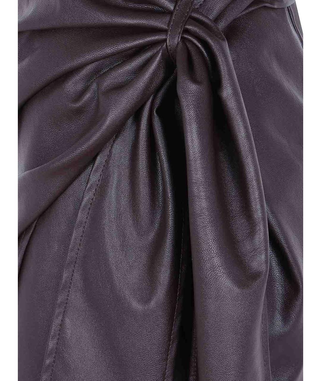 ELISABETTA FRANCHI Коричневая полиэстеровая юбка макси, фото 3