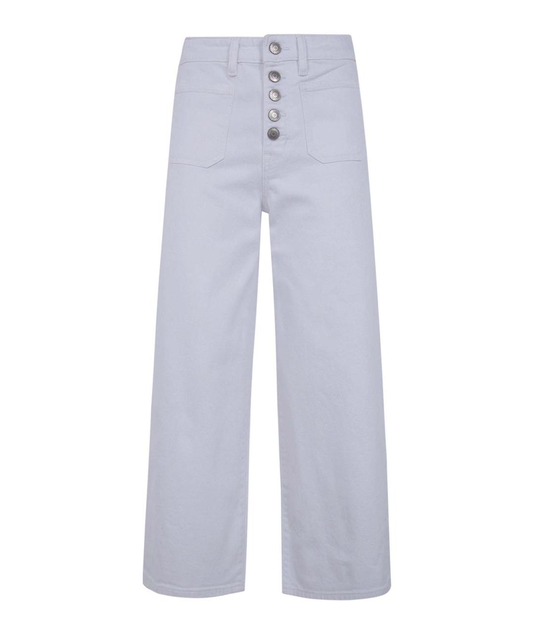 RALPH LAUREN Белые хлопковые прямые джинсы, фото 1