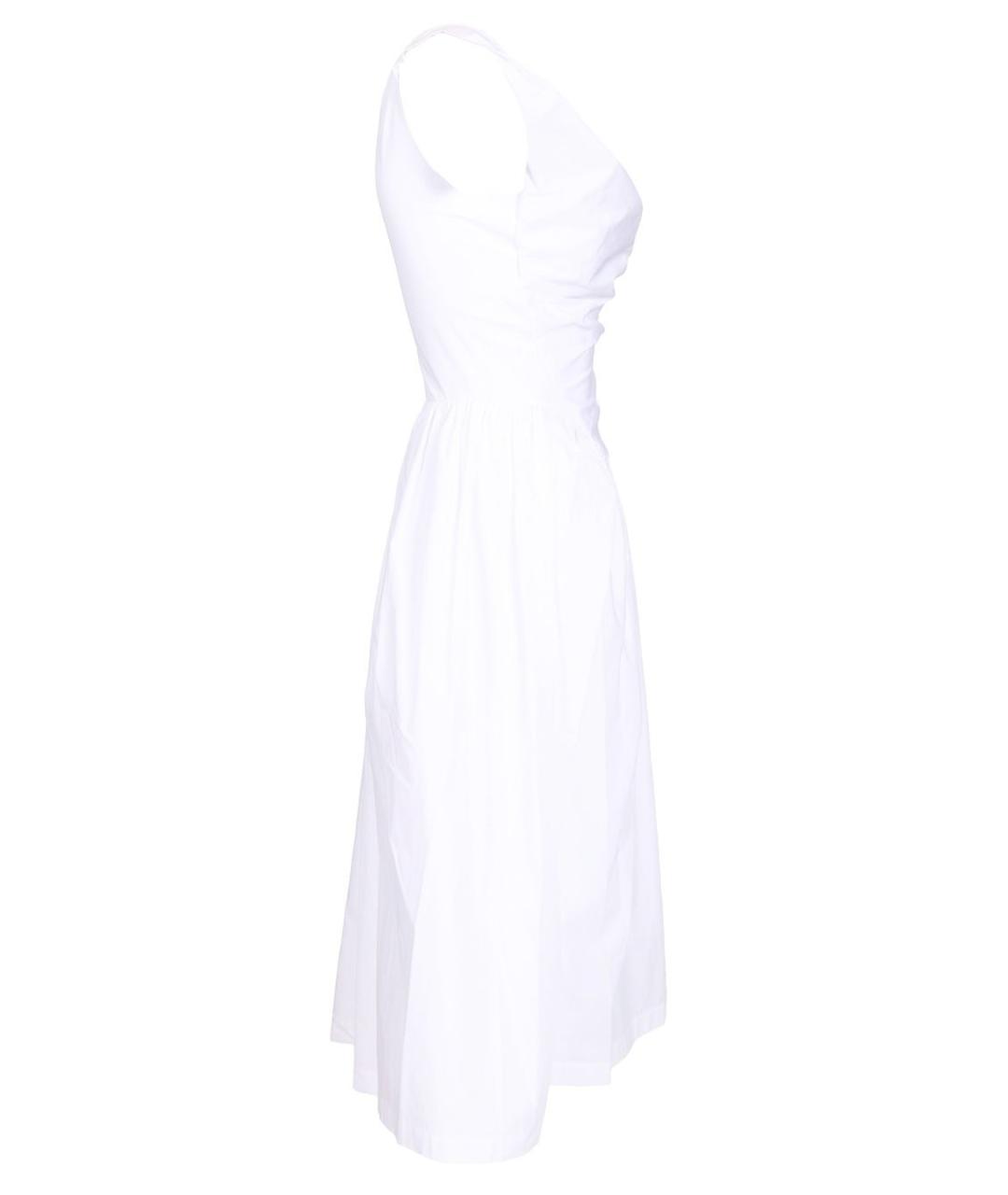 VIVIENNE WESTWOOD Белое хлопковое коктейльное платье, фото 3