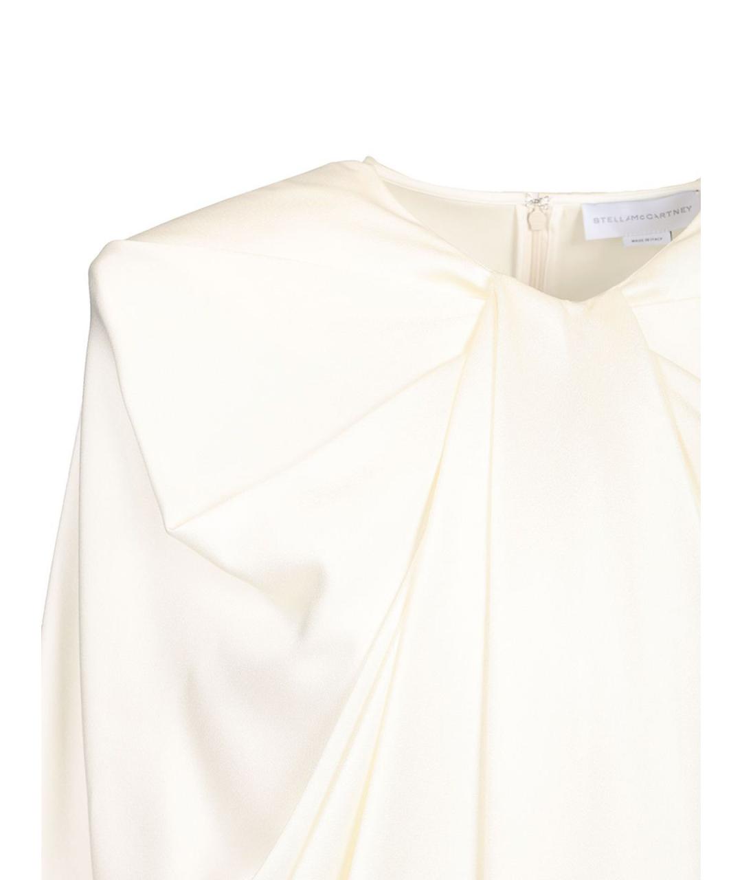 STELLA MCCARTNEY Белое вискозное коктейльное платье, фото 4