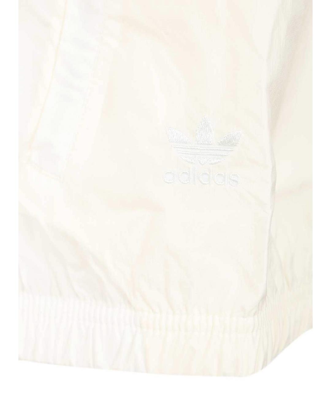 ADIDAS Белая полиамидовая куртка, фото 6