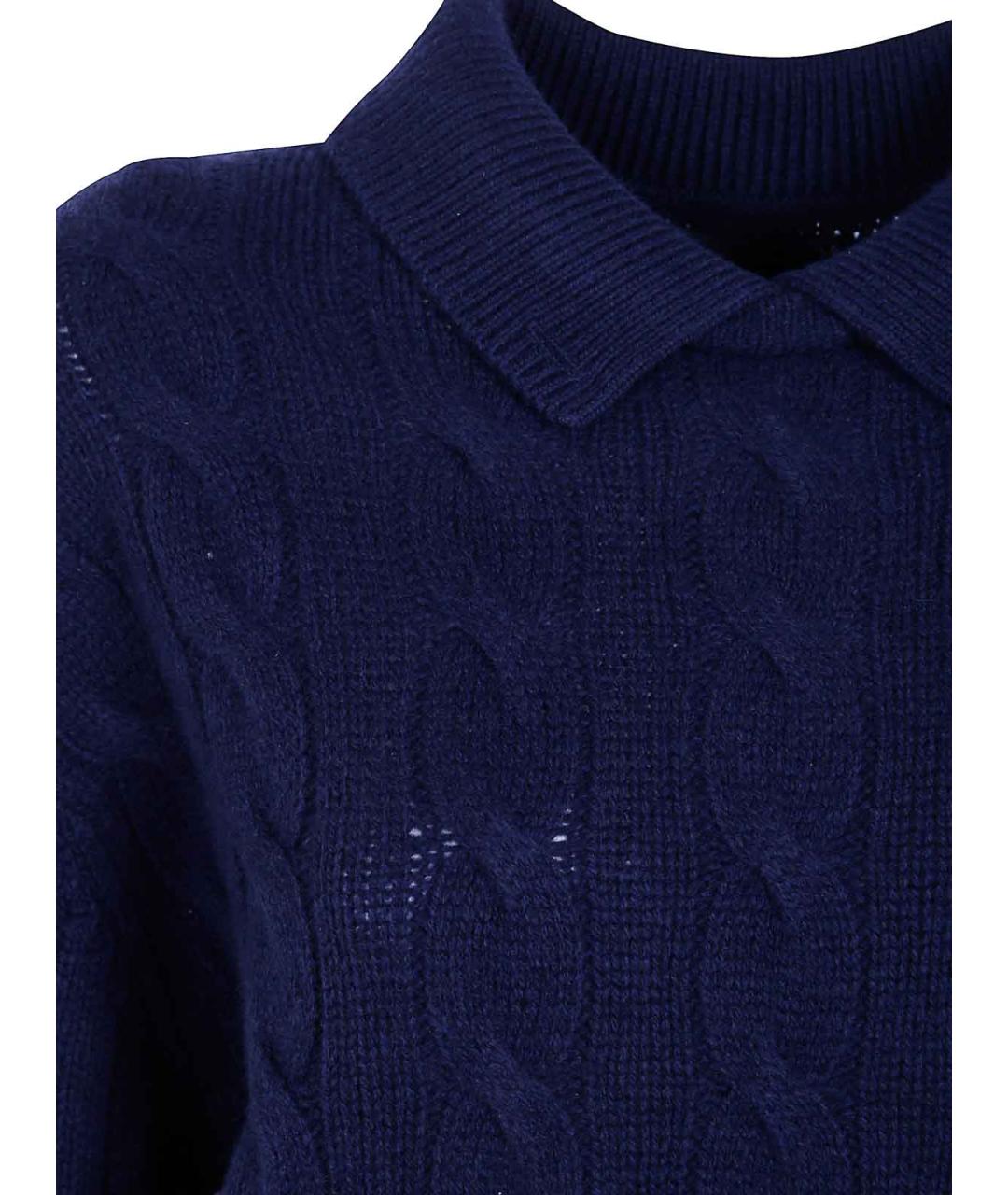 POLO RALPH LAUREN Синий шерстяной джемпер / свитер, фото 3