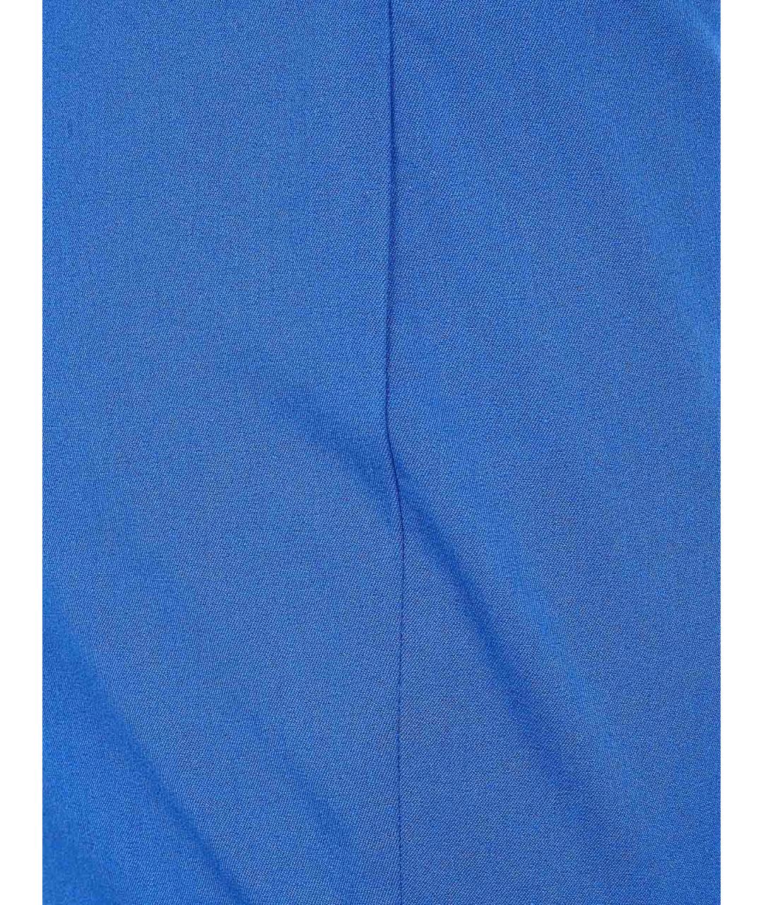 RALPH LAUREN Синие хлопковые прямые брюки, фото 3