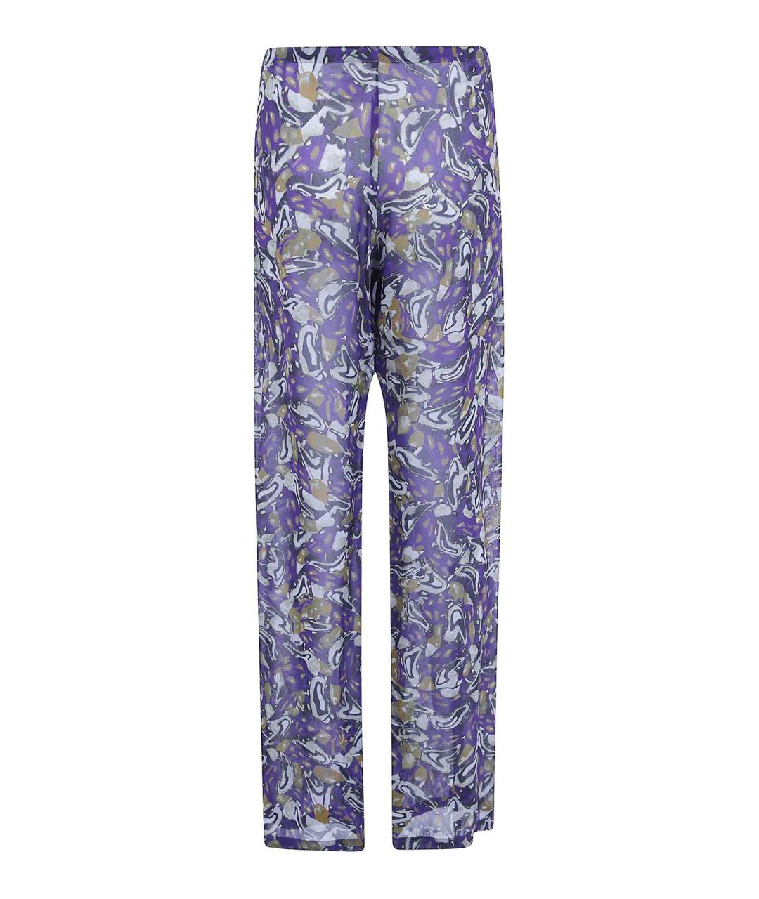DRIES VAN NOTEN Мульти вискозные брюки широкие, фото 2