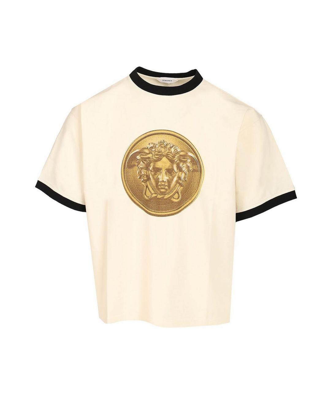 VERSACE Белая хлопковая футболка, фото 1