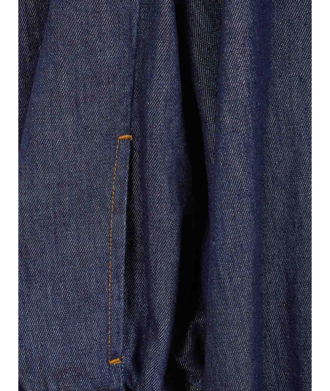 DRIES VAN NOTEN Синяя хлопковая куртка, фото 3