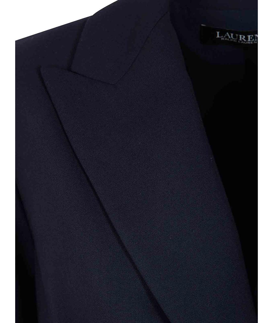 RALPH LAUREN Синий шерстяной жакет/пиджак, фото 3