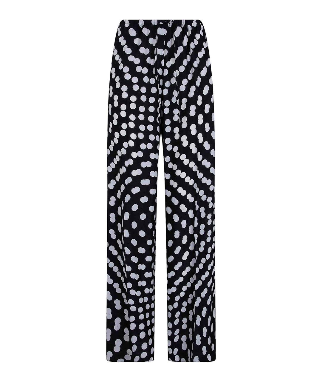 DRIES VAN NOTEN Черные прямые брюки, фото 1