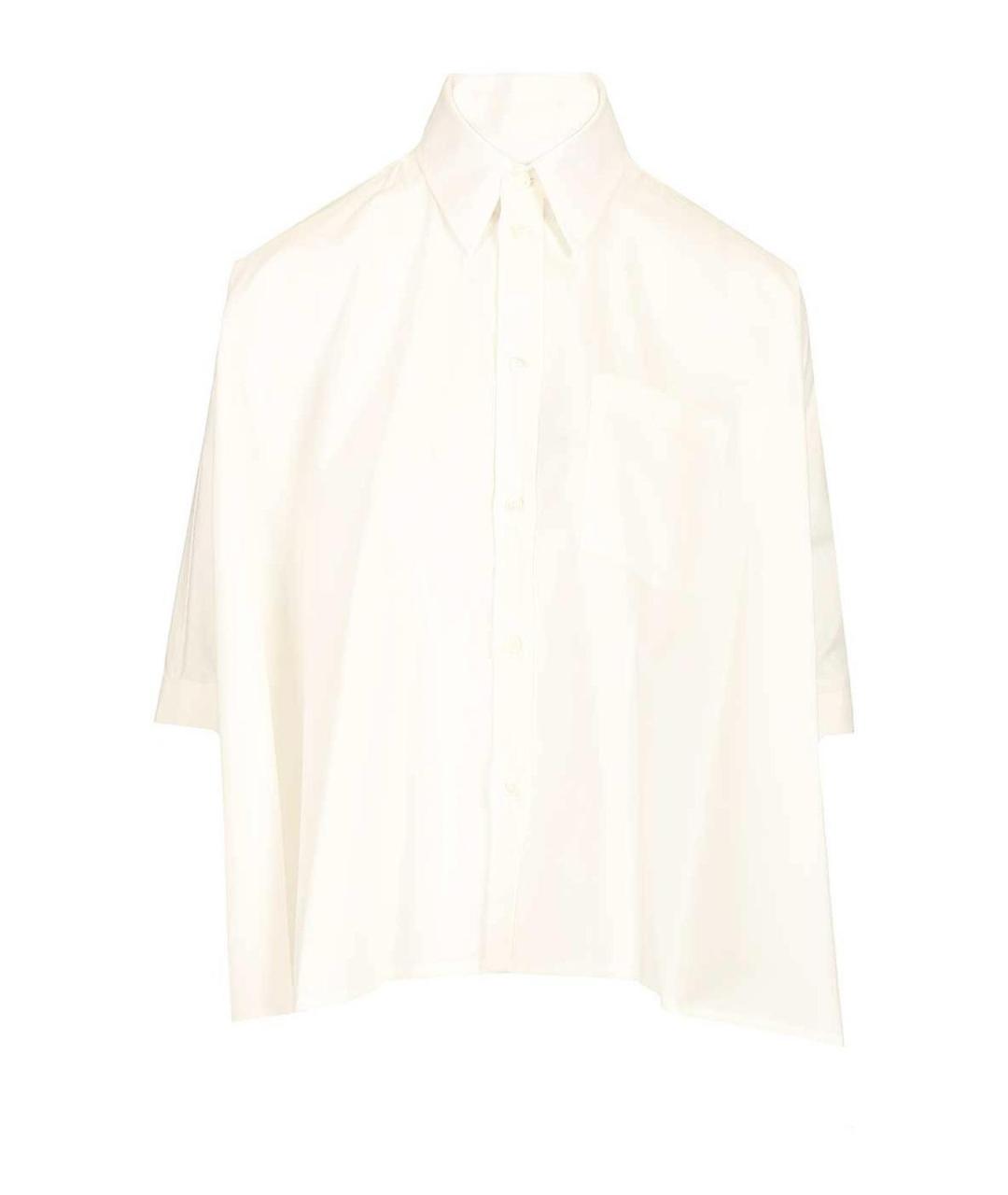 MM6 MAISON MARGIELA Белая хлопковая рубашка, фото 1