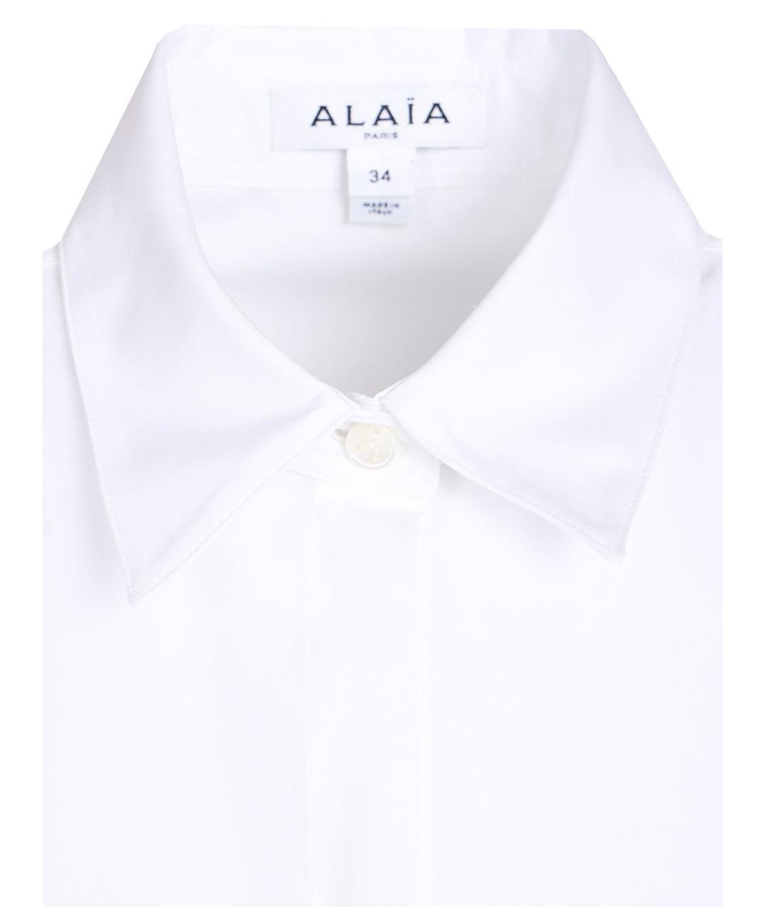 ALAIA Белая хлопковая рубашка, фото 4