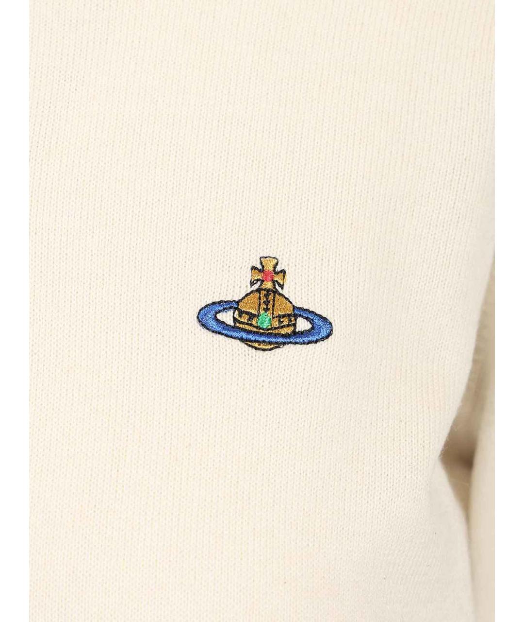 VIVIENNE WESTWOOD Белый шерстяной кардиган, фото 4