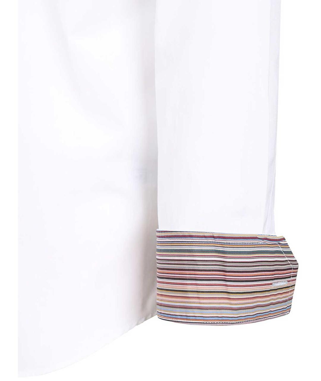 PAUL SMITH Белая хлопковая классическая рубашка, фото 4