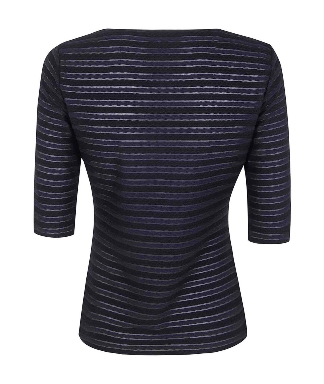 EMPORIO ARMANI Черный полиэстеровый джемпер / свитер, фото 2