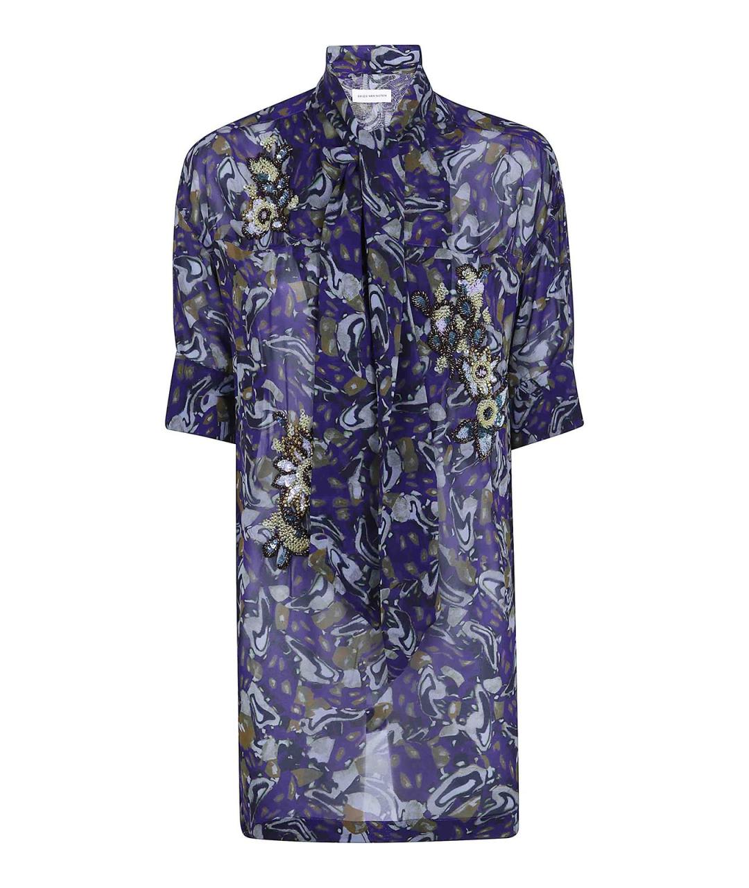 DRIES VAN NOTEN Мульти вискозная рубашка, фото 1