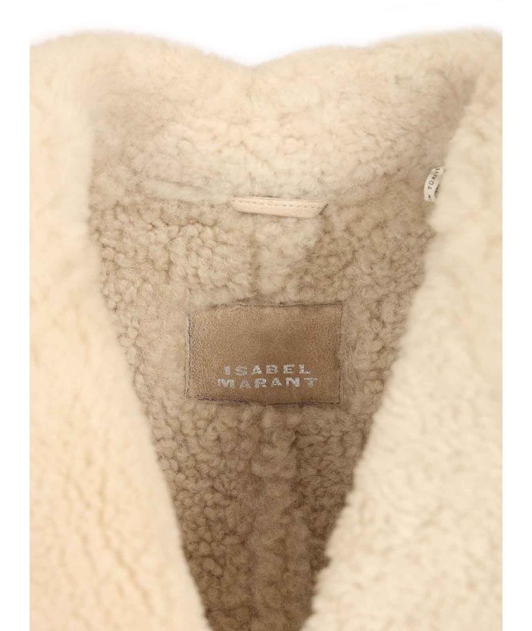 ISABEL MARANT Белая кожаная куртка, фото 4