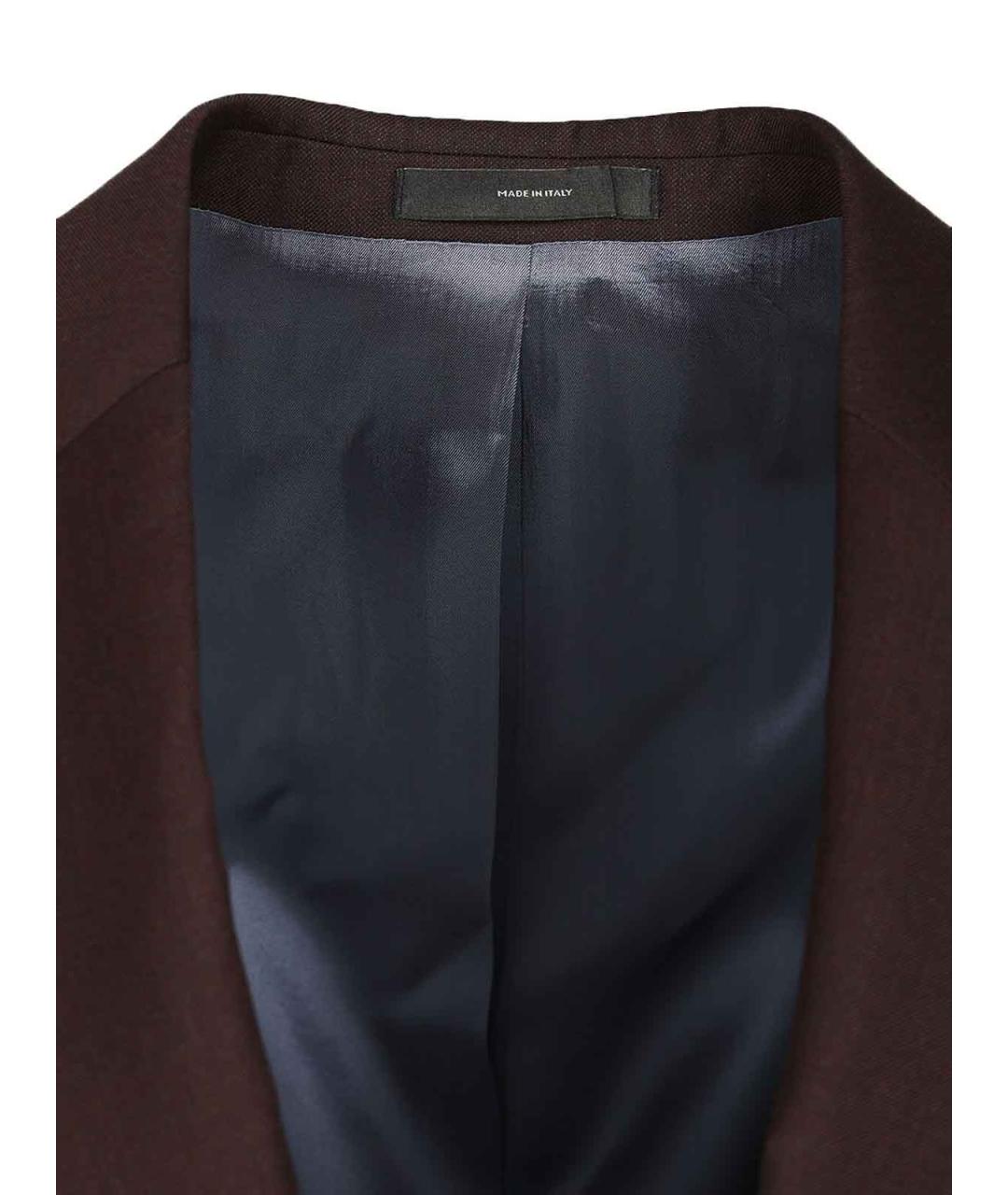PAUL SMITH Бордовый классический костюм, фото 4