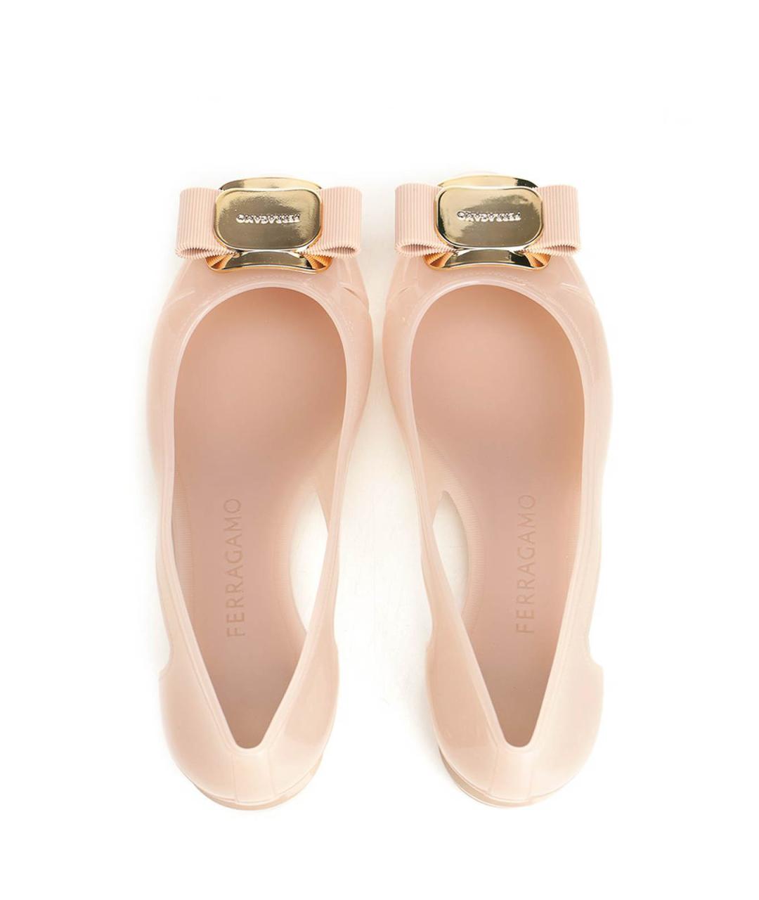 FERRAGAMO Розовые балетки, фото 5