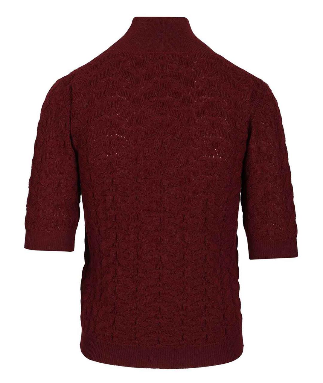 ETRO Бордовый шерстяной джемпер / свитер, фото 2