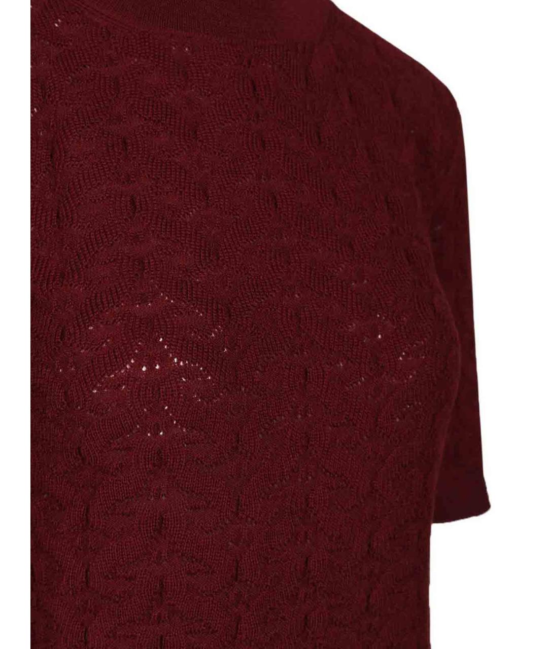 ETRO Бордовый шерстяной джемпер / свитер, фото 4