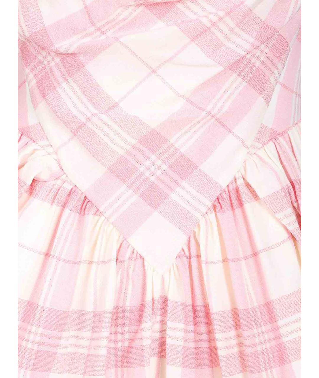 VIVIENNE WESTWOOD Розовое хлопковое повседневное платье, фото 5