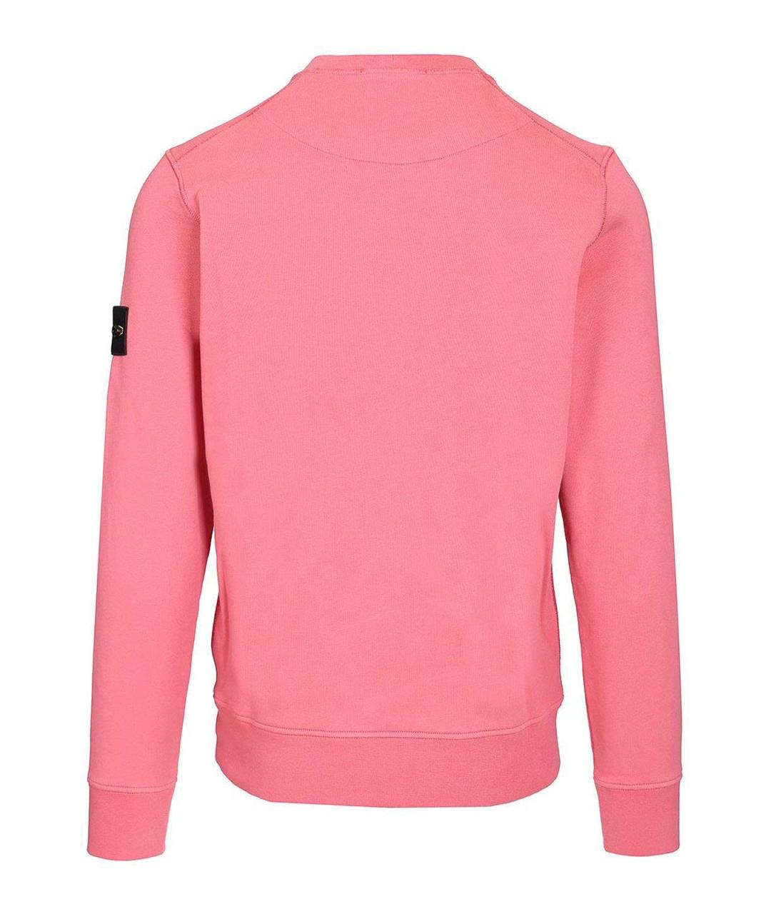 STONE ISLAND Розовый хлопковый джемпер / свитер, фото 2