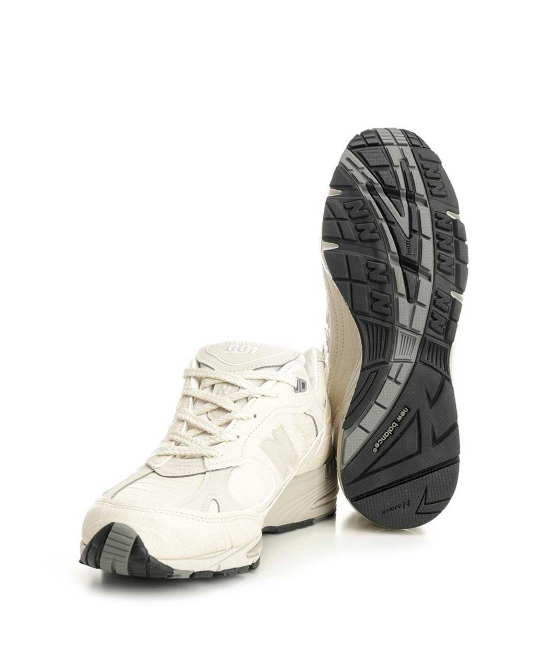 NEW BALANCE Белые кожаные кроссовки, фото 6