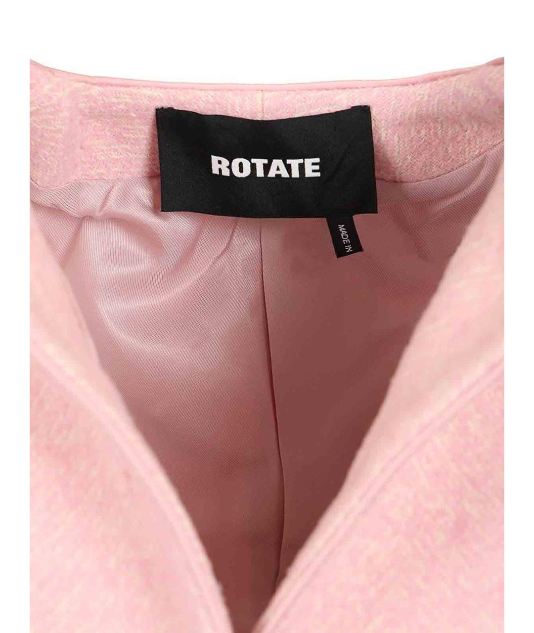 ROTATE Розовая шерстяная куртка, фото 4