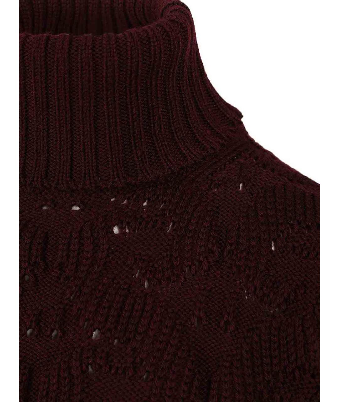 ETRO Бордовый шерстяной джемпер / свитер, фото 5
