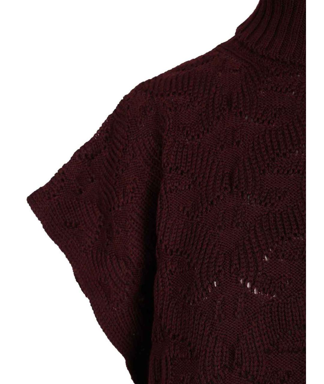 ETRO Бордовый шерстяной джемпер / свитер, фото 4