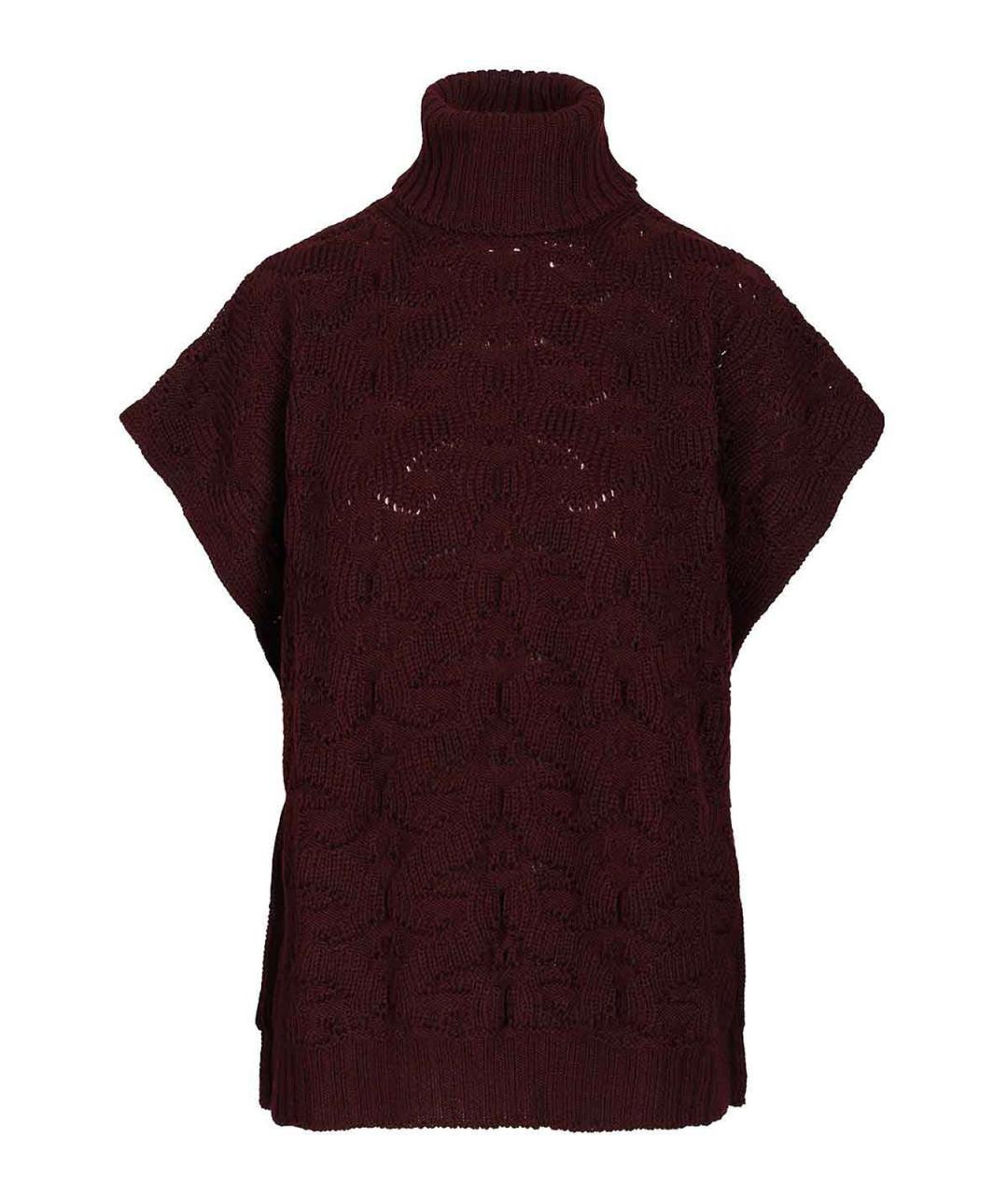 ETRO Бордовый шерстяной джемпер / свитер, фото 1