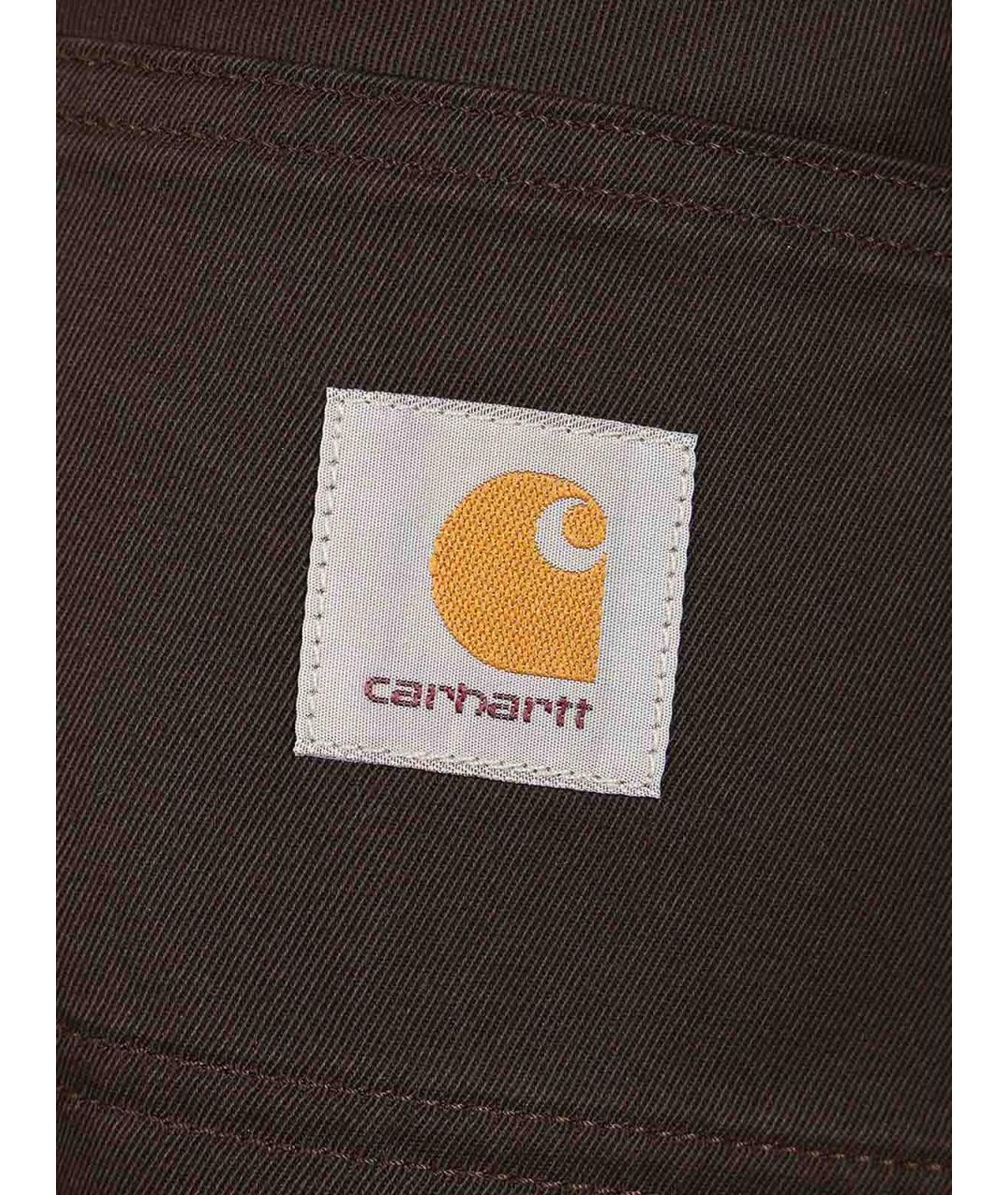 CARHARTT Коричневые хлопковые повседневные брюки, фото 5