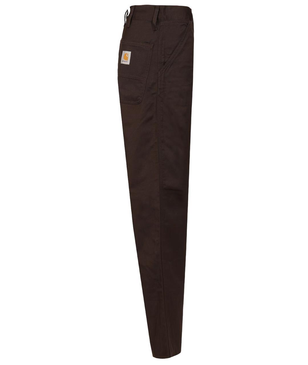 CARHARTT Коричневые хлопковые повседневные брюки, фото 3