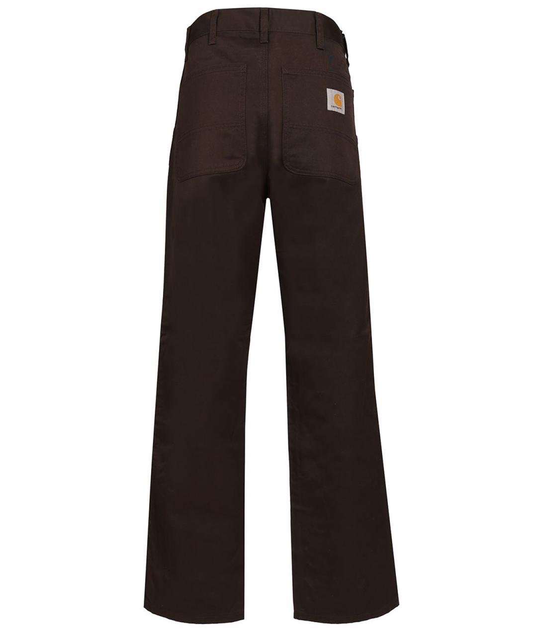 CARHARTT Коричневые хлопковые повседневные брюки, фото 2