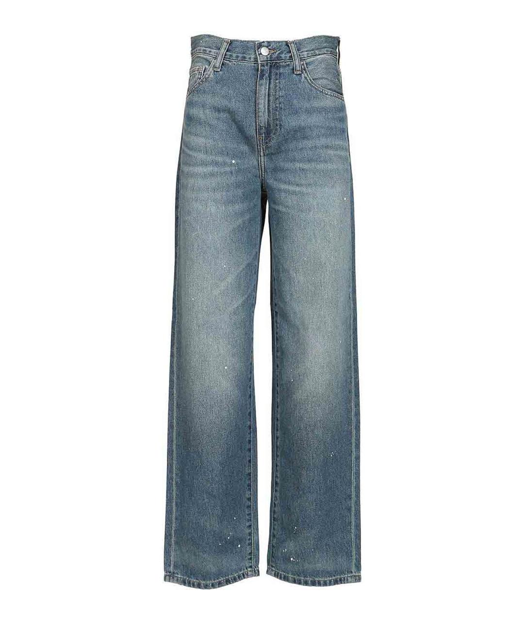 CARHARTT Синие хлопковые прямые джинсы, фото 1