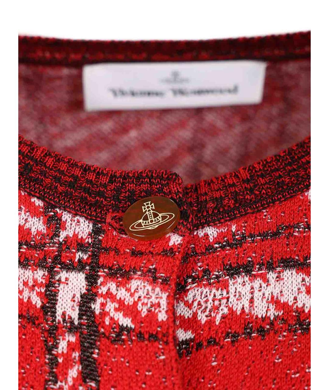 VIVIENNE WESTWOOD Красный шерстяной кардиган, фото 5