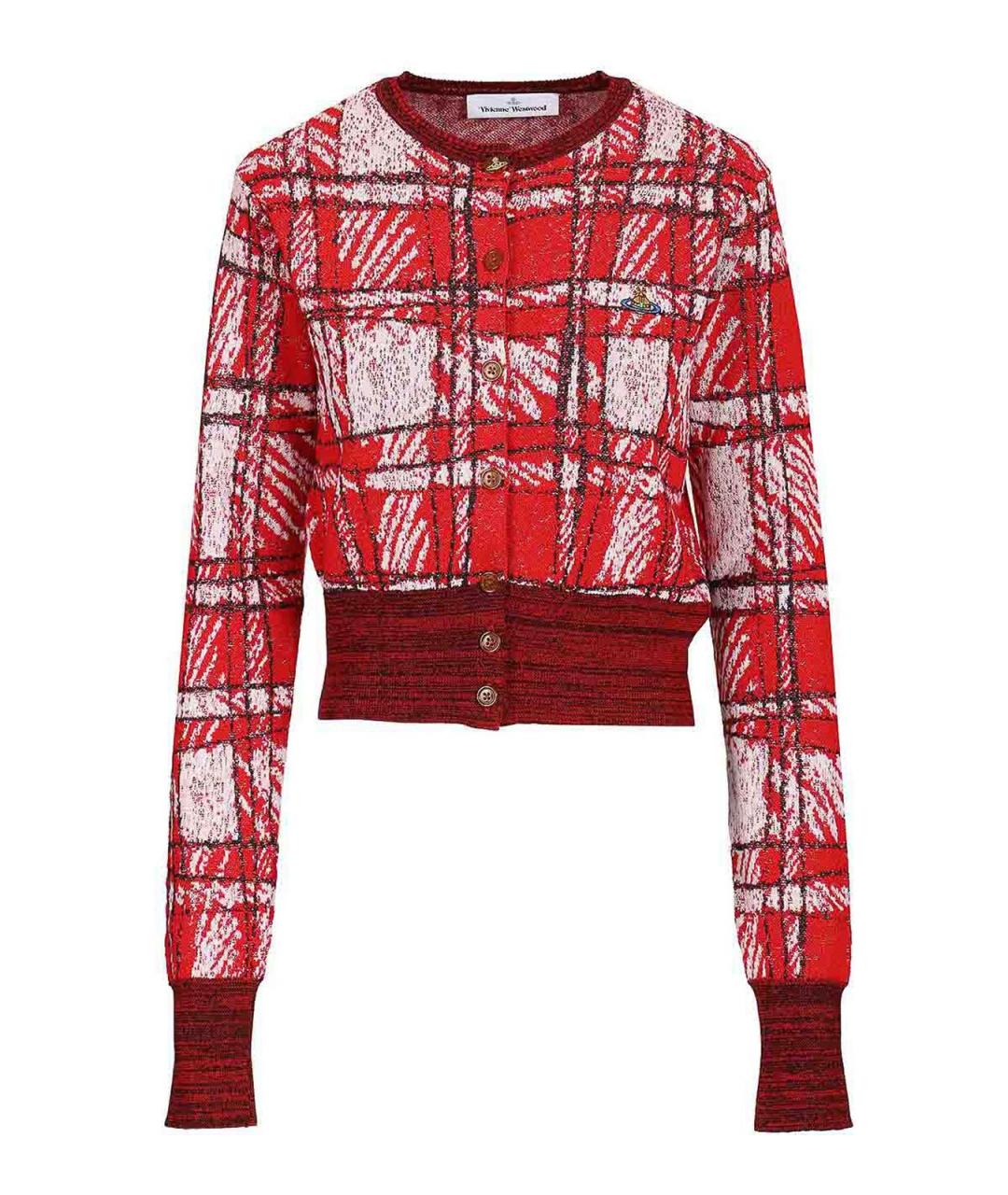 VIVIENNE WESTWOOD Красный шерстяной кардиган, фото 1
