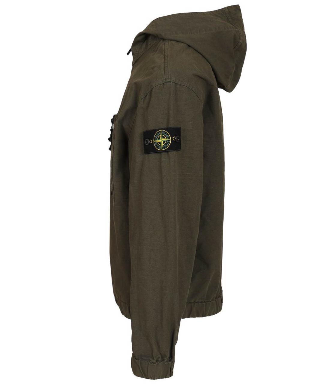 STONE ISLAND Серая хлопковая куртка, фото 3