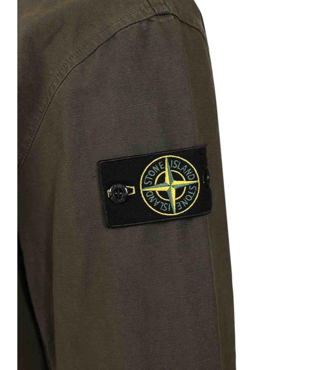 STONE ISLAND Серая хлопковая куртка, фото 6