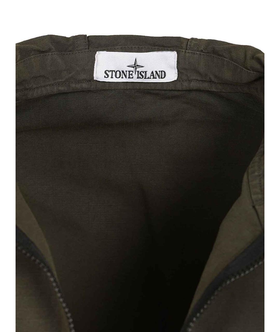 STONE ISLAND Серая хлопковая куртка, фото 7
