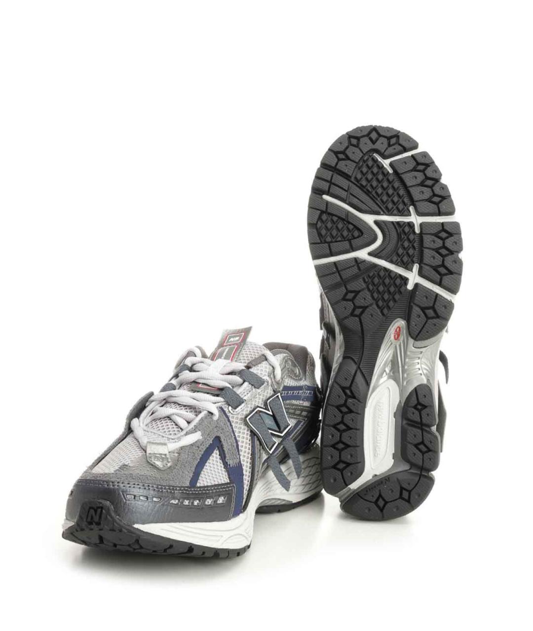 NEW BALANCE Серые резиновые низкие кроссовки / кеды, фото 5