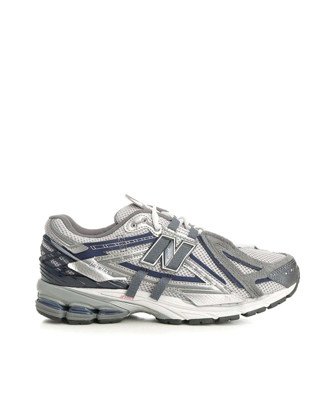 NEW BALANCE Серые резиновые низкие кроссовки / кеды, фото 1
