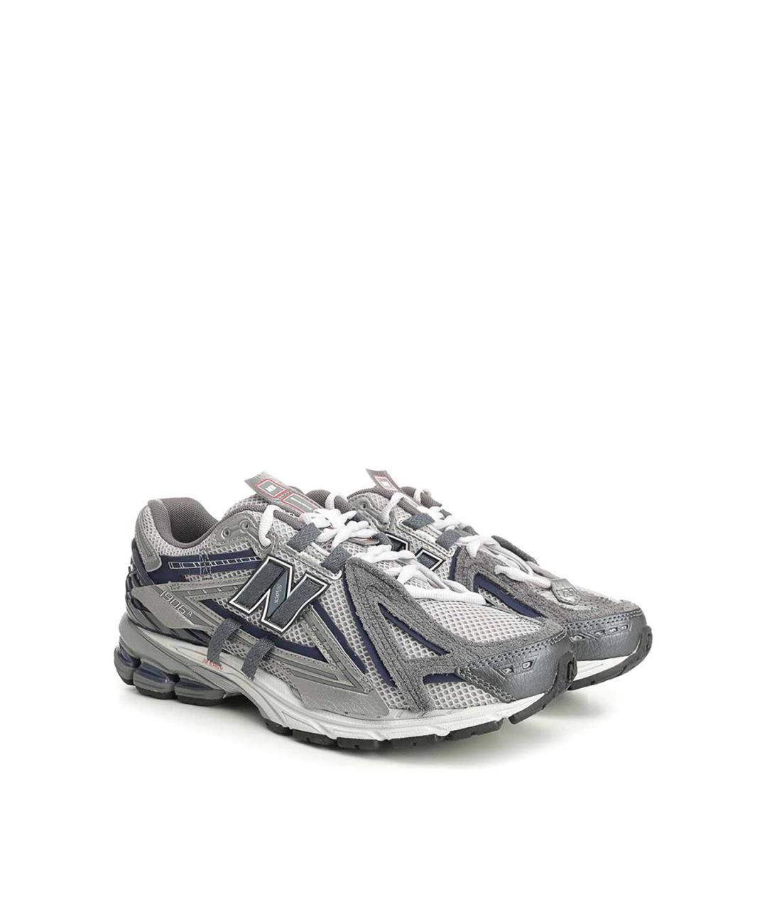 NEW BALANCE Серые резиновые низкие кроссовки / кеды, фото 2