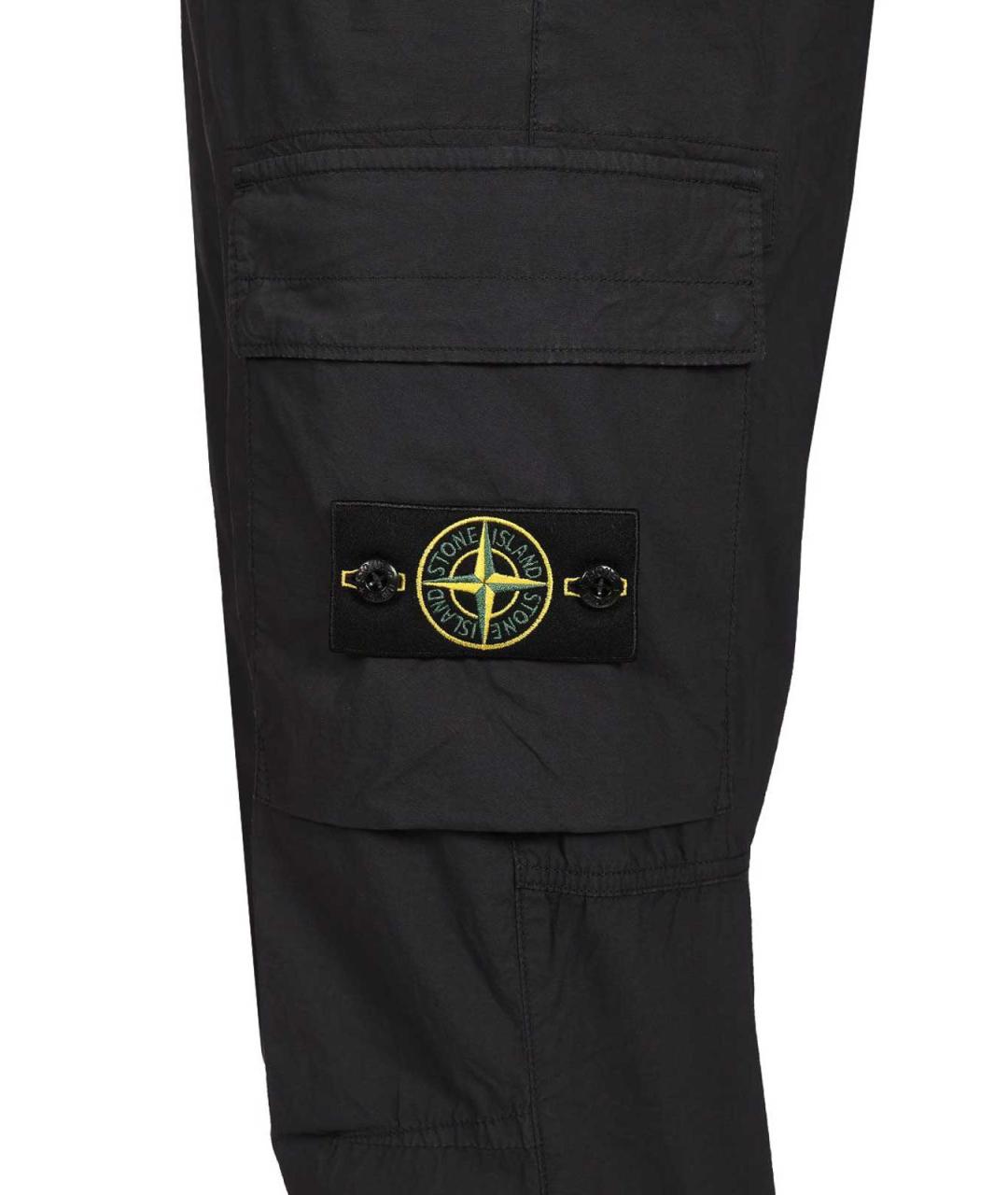 STONE ISLAND Синие хлопковые повседневные брюки, фото 3