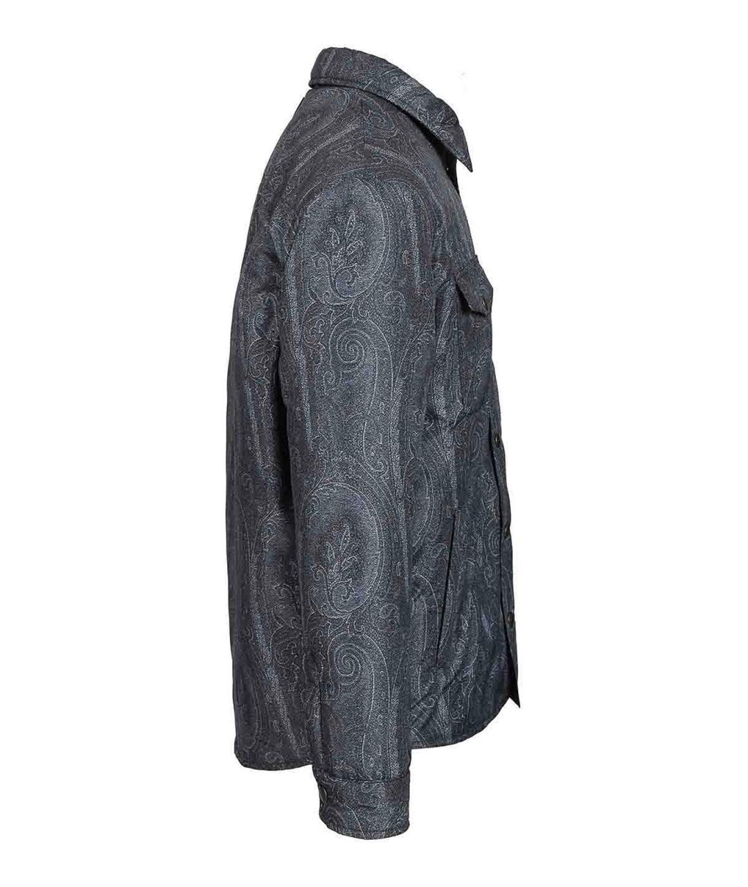 ETRO Синяя кэжуал рубашка, фото 3
