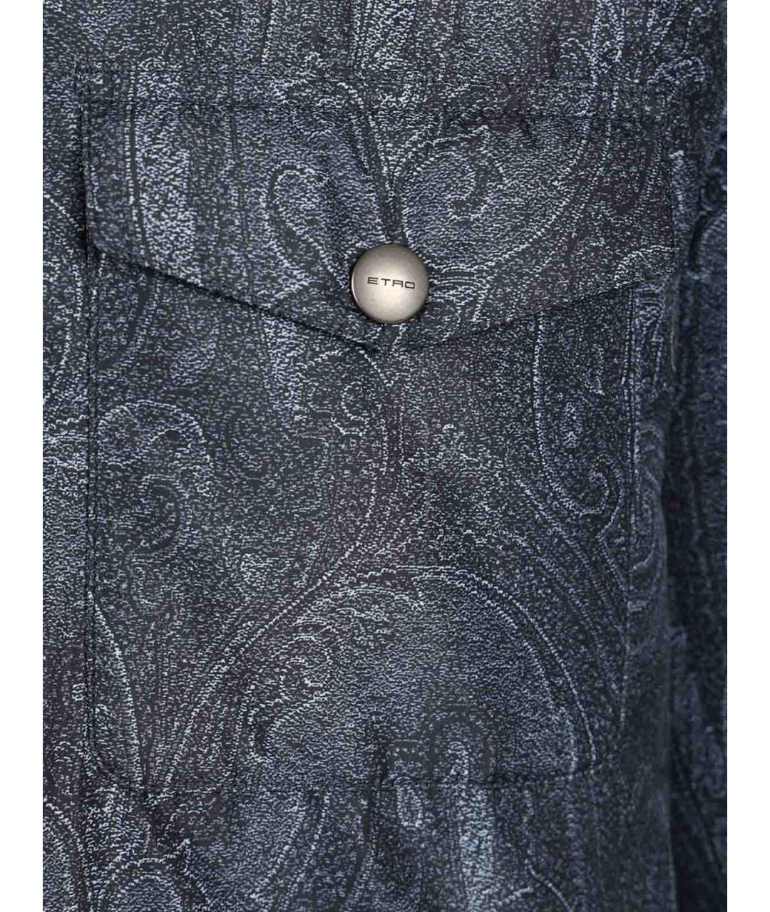 ETRO Синяя кэжуал рубашка, фото 5